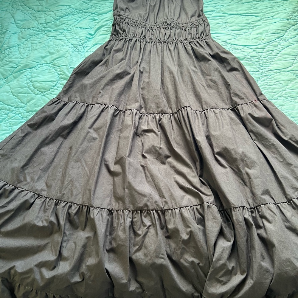 Magali Pascal Elegant Black/Gray Halter Backless Tiered Maxi Dress. Size S. NWT. - Picture 2 of 8